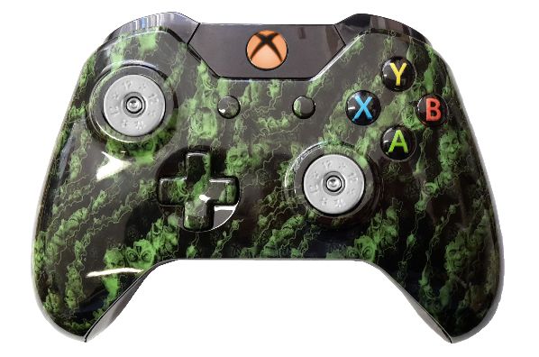 Green Zombie Hydro-Dipped Xbox