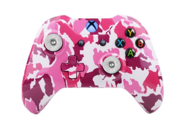 Pink Camo Hydro-Dipped Xbox On