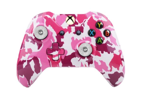 Pink Camo Hydro-Dipped Xbox On