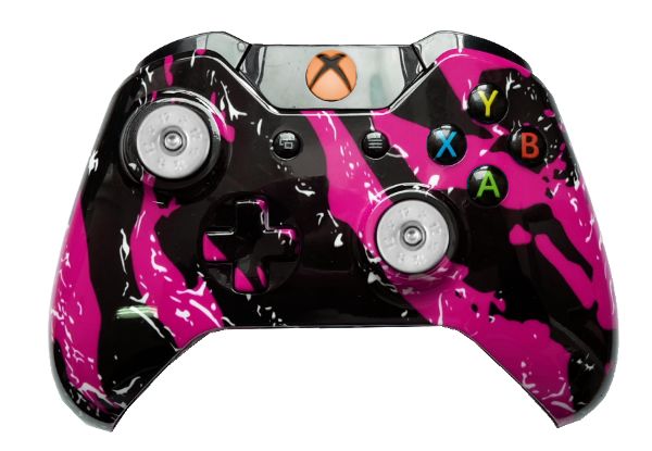 Pink Splatter Hydro-Dipped Xbo