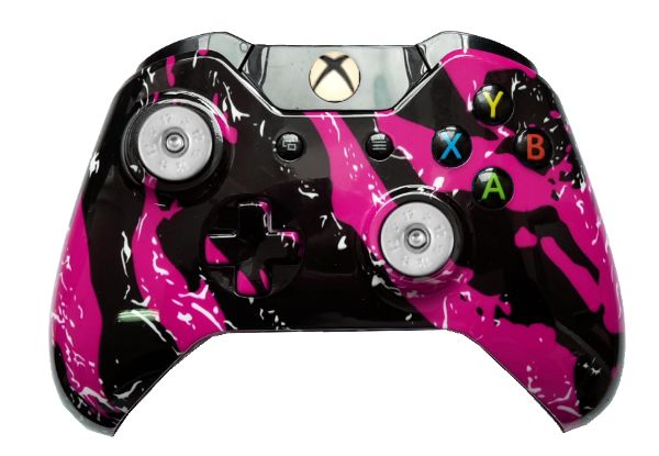 Pink Splatter Hydro-Dipped Xbo