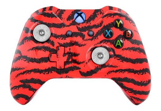 Red Tiger Hydro-Dipped Xbox On