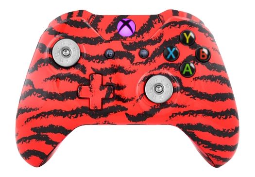 Red Tiger Hydro-Dipped Xbox On