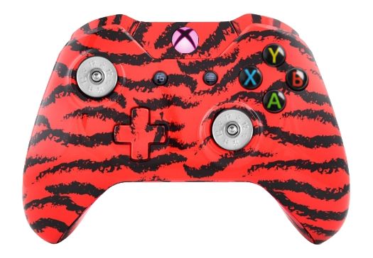 Red Tiger Hydro-Dipped Xbox On