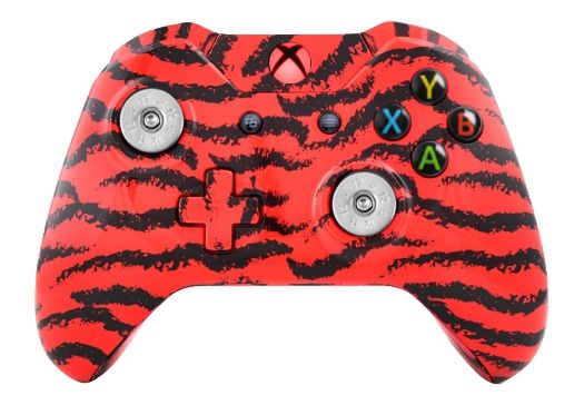 Red Tiger Hydro-Dipped Xbox On