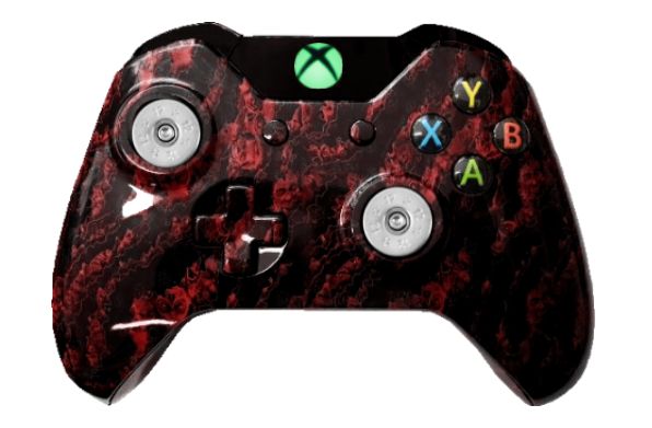 Red Zombie Hydro-Dipped Xbox O