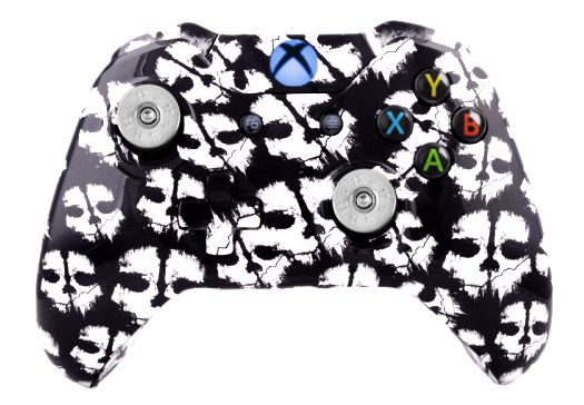 COD Ghost White Hydro-Dipped X