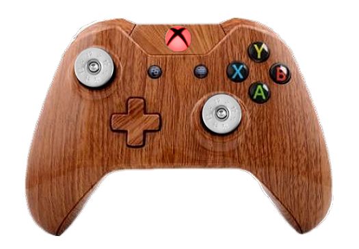 Woodgrain Hydro-Dipped Xbox On