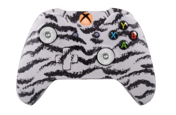 White Tiger Hydro-Dipped Xbox 