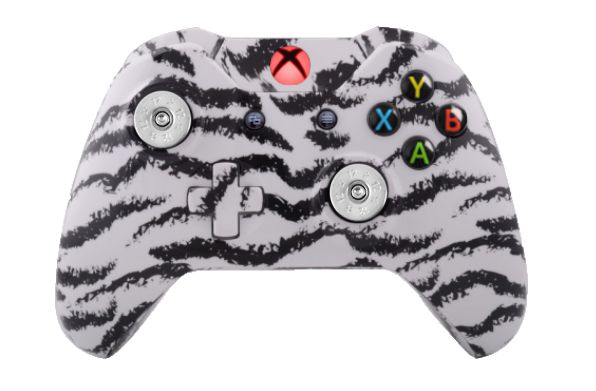 White Tiger Hydro-Dipped Xbox 