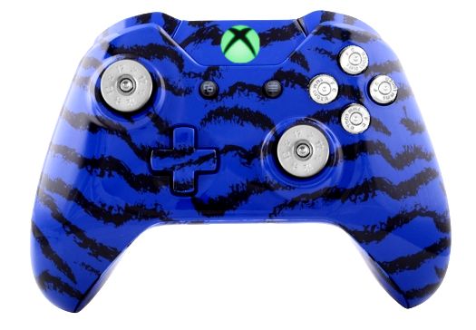 Blue Tiger Hydro-Dipped Xbox O