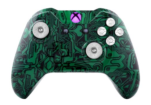 Green Matrix Hydro-Dipped Xbox