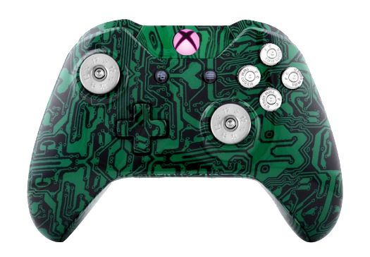 Green Matrix Hydro-Dipped Xbox