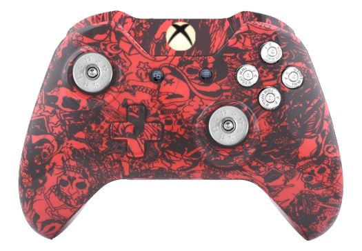 Crazy Red Skull Hydro-Dipped X