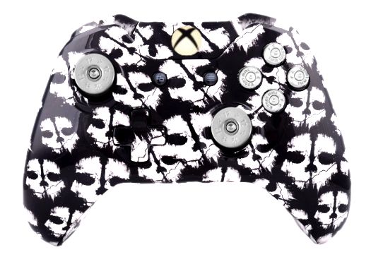 COD Ghost White Hydro-Dipped X