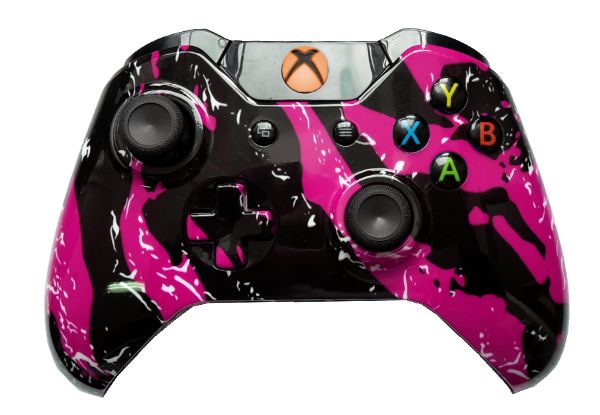 Pink Splatter Hydro-Dipped Xbo