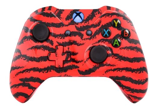 Red Tiger Hydro-Dipped Xbox On