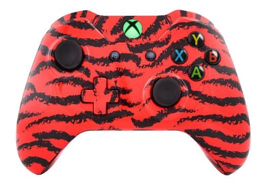 Red Tiger Hydro-Dipped Xbox On
