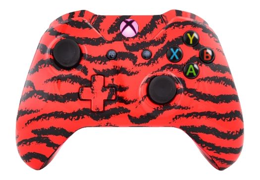 Red Tiger Hydro-Dipped Xbox On