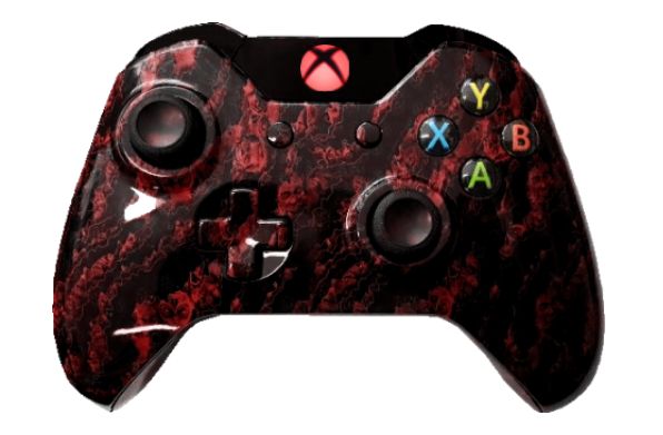 Red Zombie Hydro-Dipped Xbox O