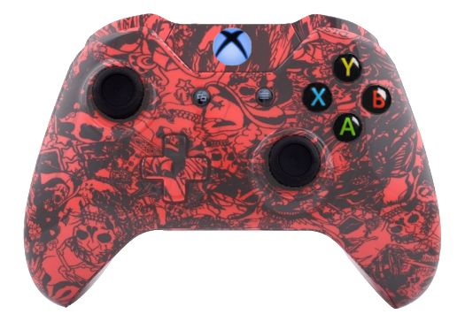 Crazy Red Skull Hydro-Dipped X