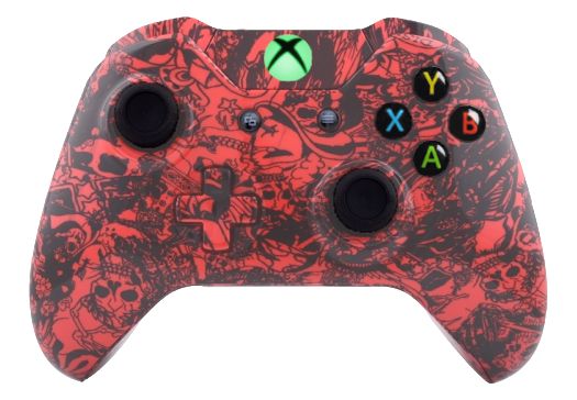 Crazy Red Skull Hydro-Dipped X