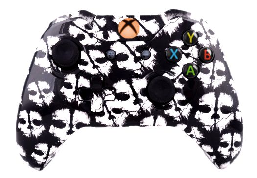 COD Ghost White Hydro-Dipped X