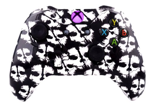 COD Ghost White Hydro-Dipped X